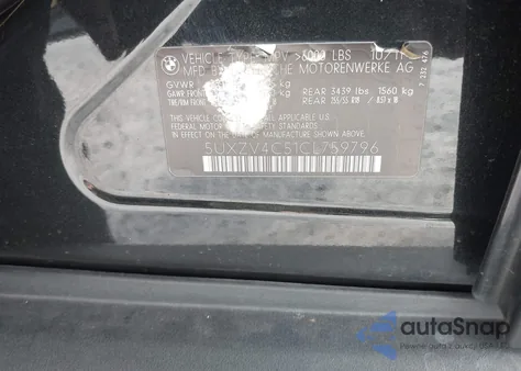 2012 BMW X5 xDrive35I/xDrive35I Premium/xDrive35I Sport Activity from USA, damaged, VIN 5UXZV4C51CL759796